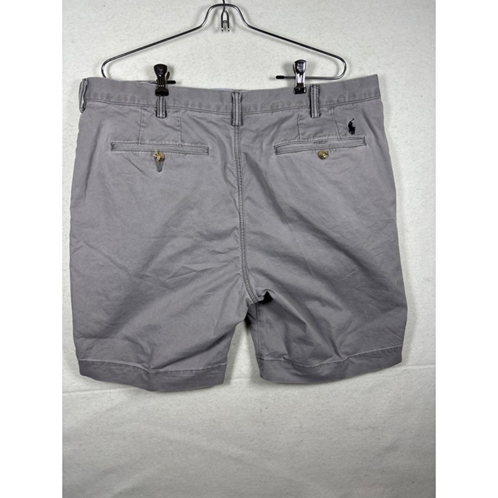 Polo Ralph Lauren Chino Shorts Mens 38 Grey Excellent Classic Fit Cotton Twill - Picture 2 of 12